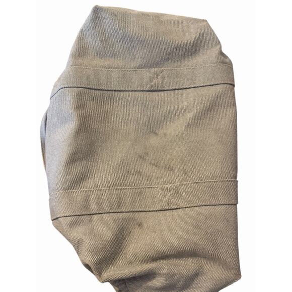 Restoration Hardware Extra Large Taupe Rugged Cotton Canvas Tote Bag 21x16x9 - Picture 9 of 9